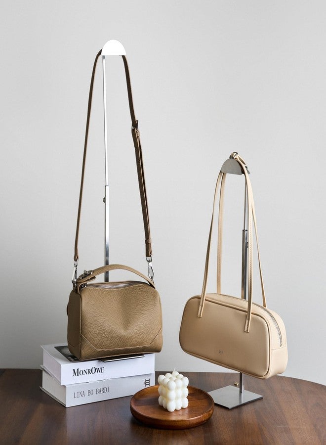 MCKECHSION Handbag Display Stand - Set of 3 Purse Display Stand Stainless Steel Jewelry Organizer Stand Table Hanging Hook Stands Adjustable Height for Home Store Boutique Counter - Image 5